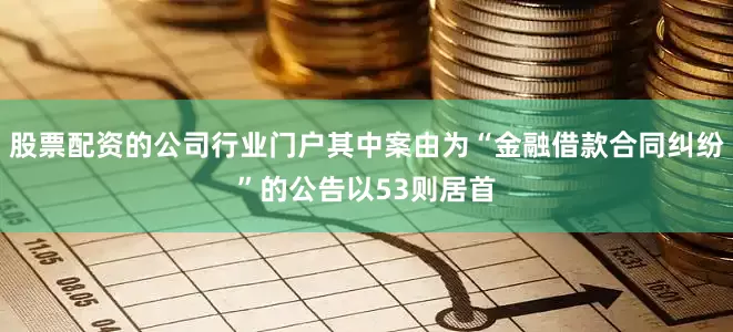 股票配资的公司行业门户其中案由为“金融借款合同纠纷”的公告以53则居首